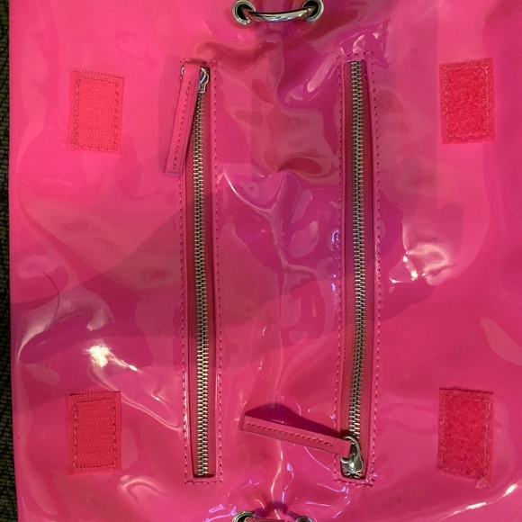 Matt & Nat Hot Pink Purse - 12x5.5 Barbie doll pink with lots of pockets. - Picture 7 of 11